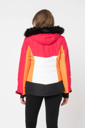 Geaca impermeabila model colorblock pentru schi