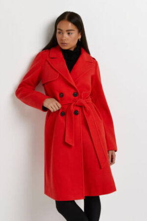 RIVER ISLAND Trenci cu revere decupate