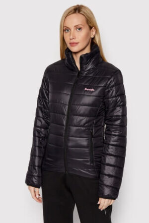 geaca de puf neagra Bench fermoar