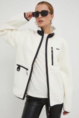 geaca alba Rains fleece
