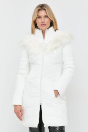 geaca de iarna alba Guess