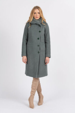 palton elegant casual dama midi