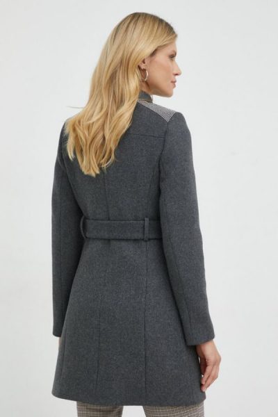 palton de lana dama gri answear scurt