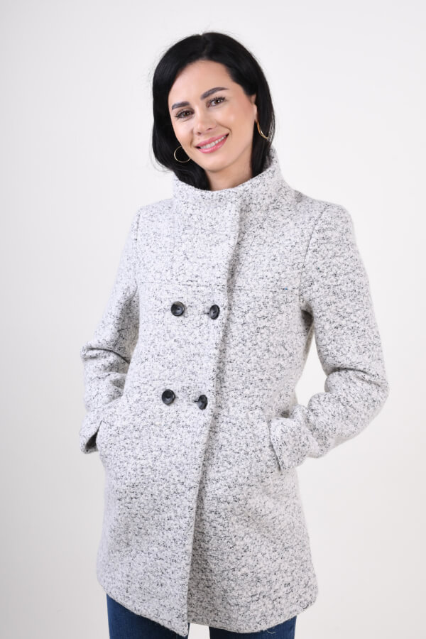 palton din lana scurt femei modern