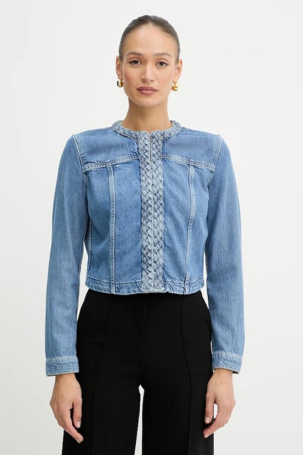 geaca scurtă de blugi Guess Eco geaca scurtă de blugi Guess Eco