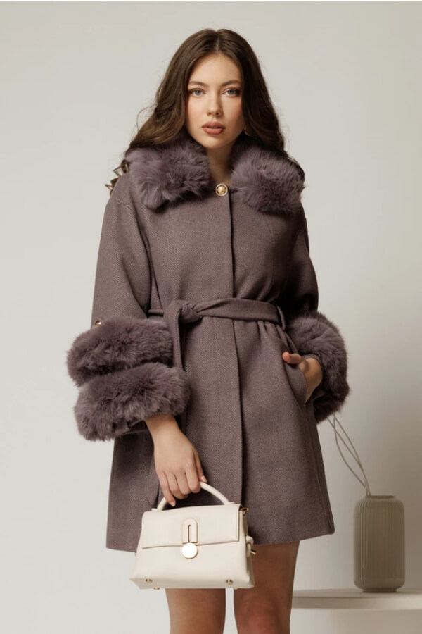 palton scurt elegant lila palton scurt elegant lila