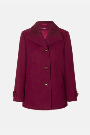scurta de iarna burgundy