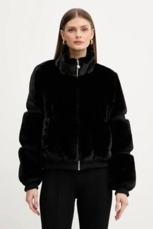 geaca teddy neagra colectia noua