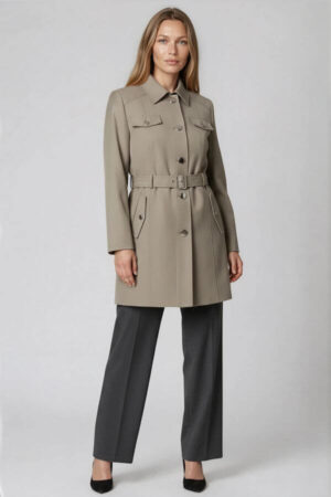 pardesiu kaki din stofa