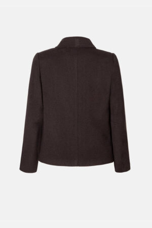 jacheta scurta dama neagra guler stilizat
